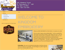 Tablet Screenshot of kingdomembroidery.com